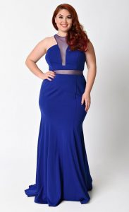 Royal Blue Semi Formal Dresses Plus Size