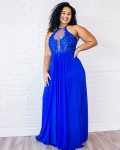 Women's Royal Blue Formal Dress