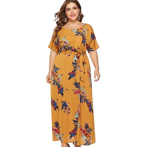 Plus Size Cotton Maxi Dress – Attire Plus Size