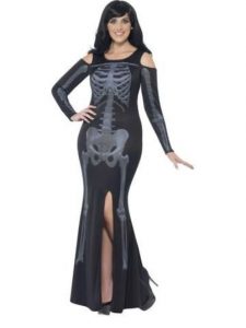 Plus Size Skeleton Halloween Dress