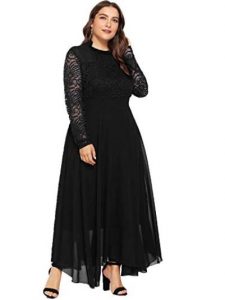 Black Plus Size Flowy Dress