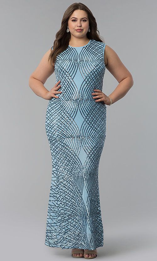Light Blue Maxi Dress Plus Size – Attire Plus Size