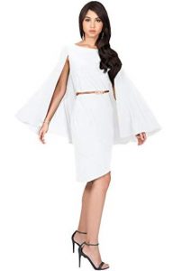 Cape Dress Plus Size White