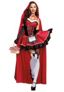 Gothic Red Riding Hood Costume In XL