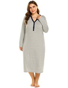 plus size cotton knit nightgown