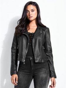 Black Leather Blazer Plus Size