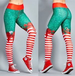 Christmas Print Leggings In XL