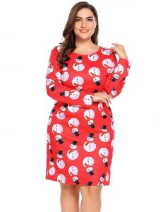 Cute Christmas Dress For Plus Size