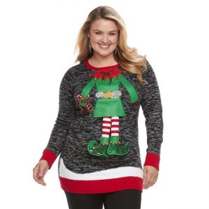 Plus Size Christmas Tunic Sweater