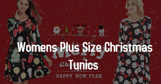 Womens Plus Size Christmas Tunics