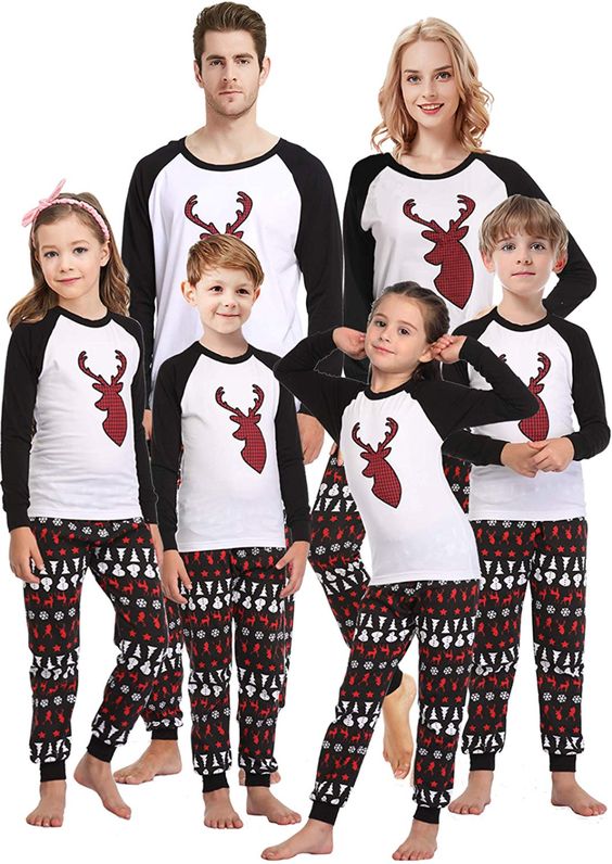 Plus Size Christmas Pajamas for Family Attire Plus Size