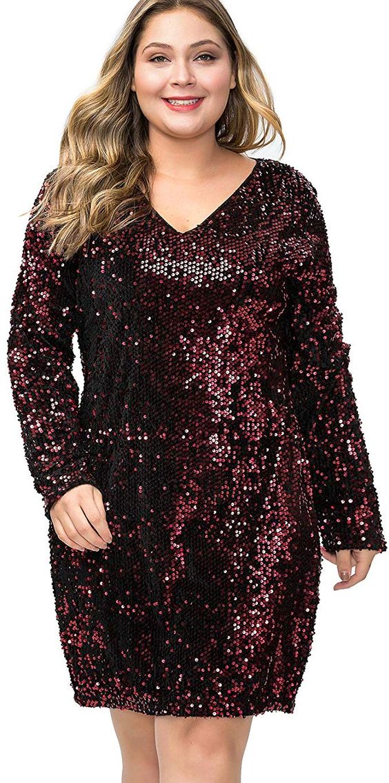 15 Stunning Plus Size Sequin Mini Dresses – Attire Plus Size