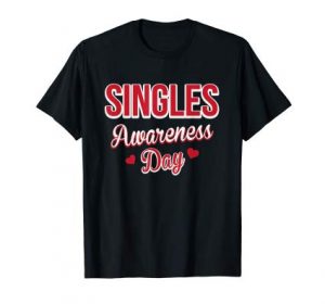 Black T-shirts For Singles on Valentine