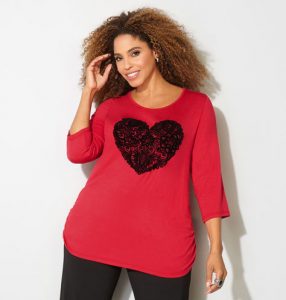 Cute Valentines Tops With Heart