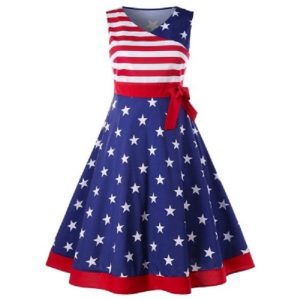 Flowy Dress For 4th Of July