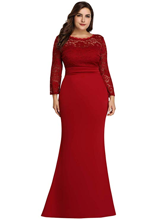 10 Pretty Plus Size Red Lace Dresses for Women – Attire Plus Size