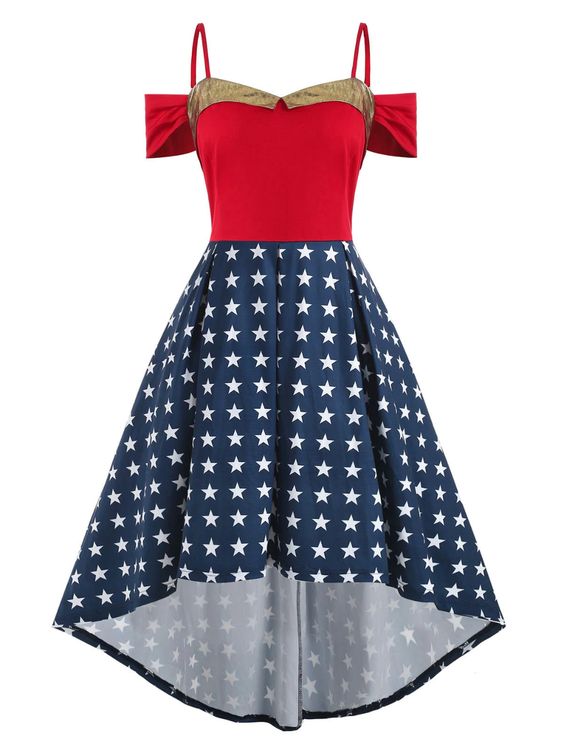 Plus Size 4th of July Dresses | Patriotic American Flag Dress – Attire ...