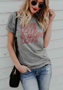 Plus Size Valentines Day T-shirts