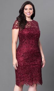 Red Lace Dress Plus Size