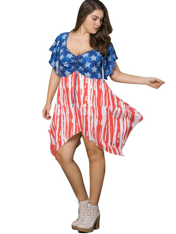 women's plus size 4th of july outfits