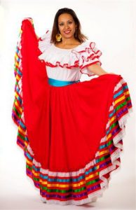 Long Mexican Skirt Outfit