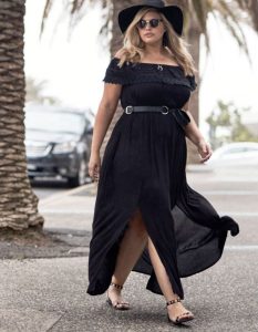 Black Summer Dress Plus Size