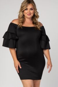 Black Maternity Dress Plus Size