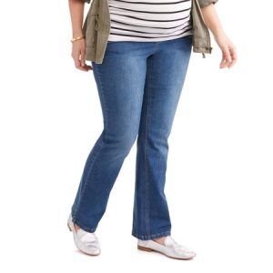 Plus Size Maternity Bootcut Jeans