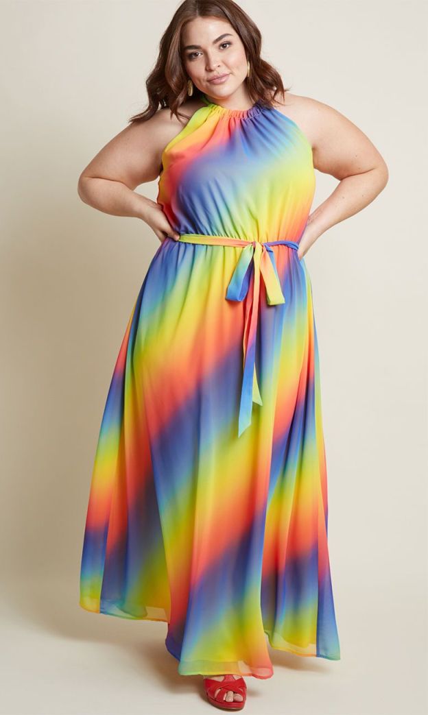 Rainbow Plus Size Dresses – Attire Plus Size