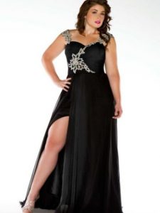 Black Ball Gown For Evening