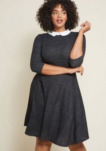 Black Knit Dresses In XL