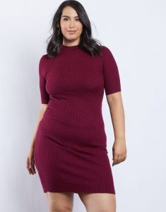 Red Sweater Dress For Women