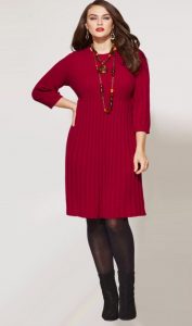 Red Sweater Dress Plus Size